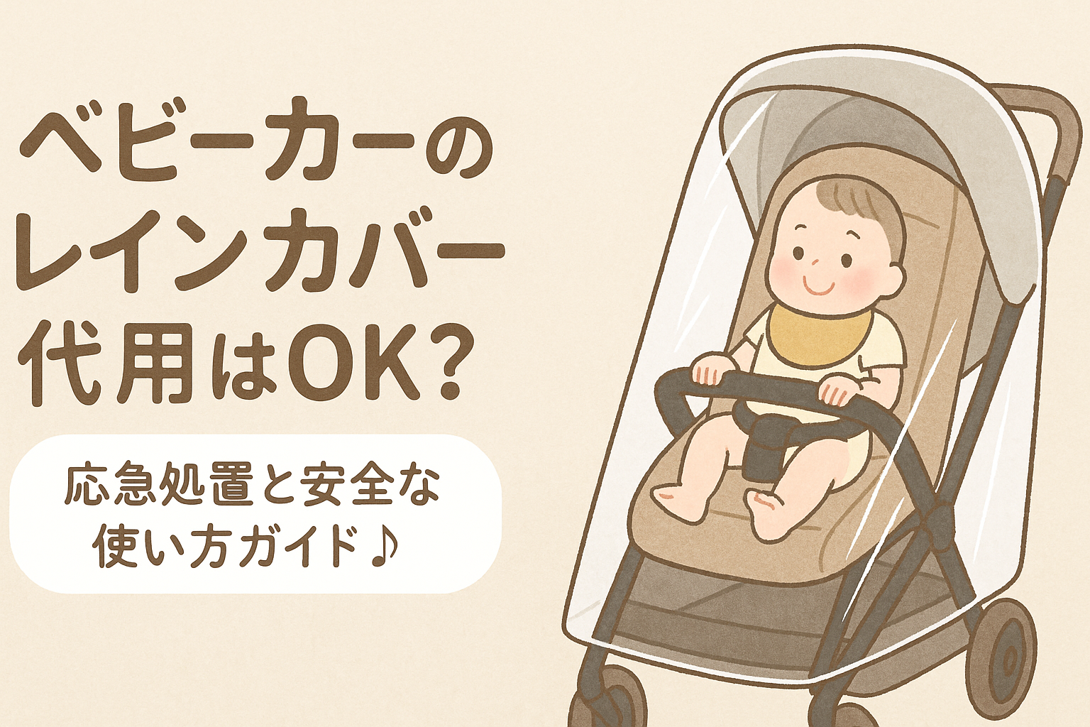 ベビーカー レインカバー 代用