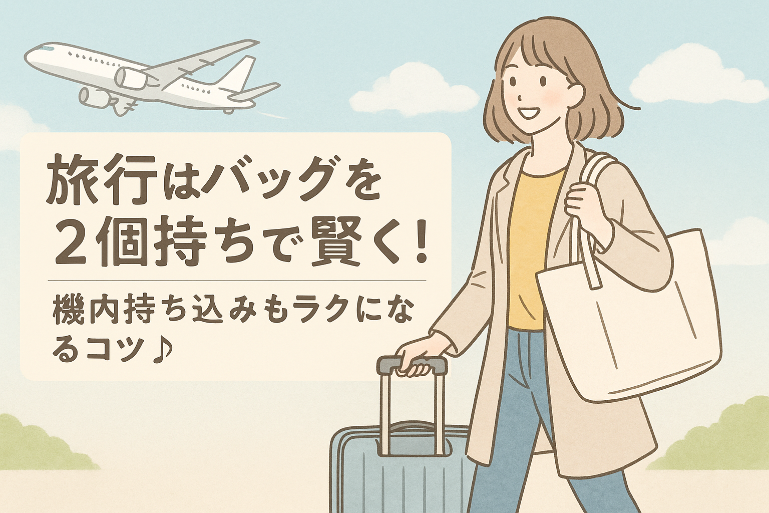 旅行 バッグ 2個持ち