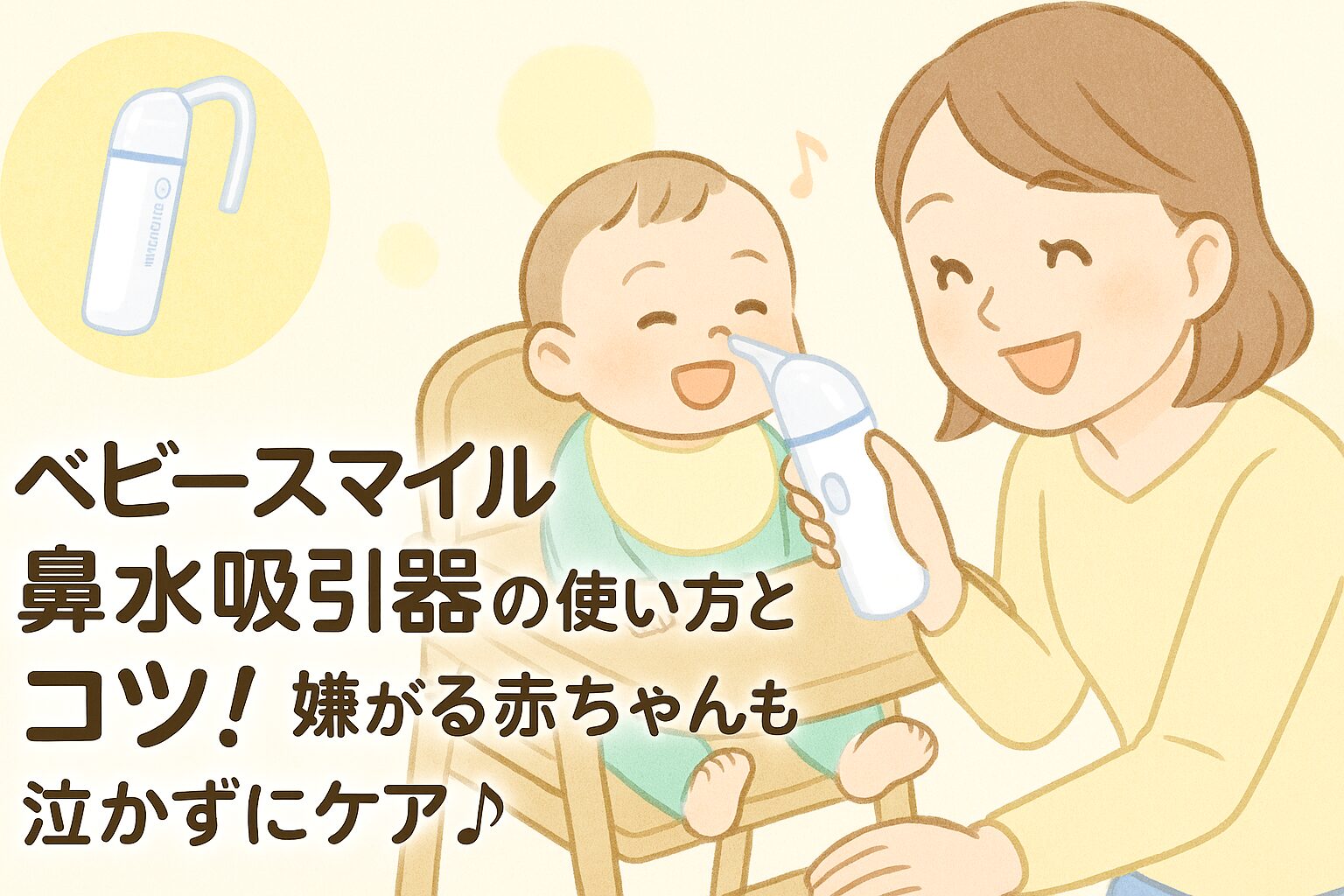 ベビースマイル 鼻水吸引器 コツ