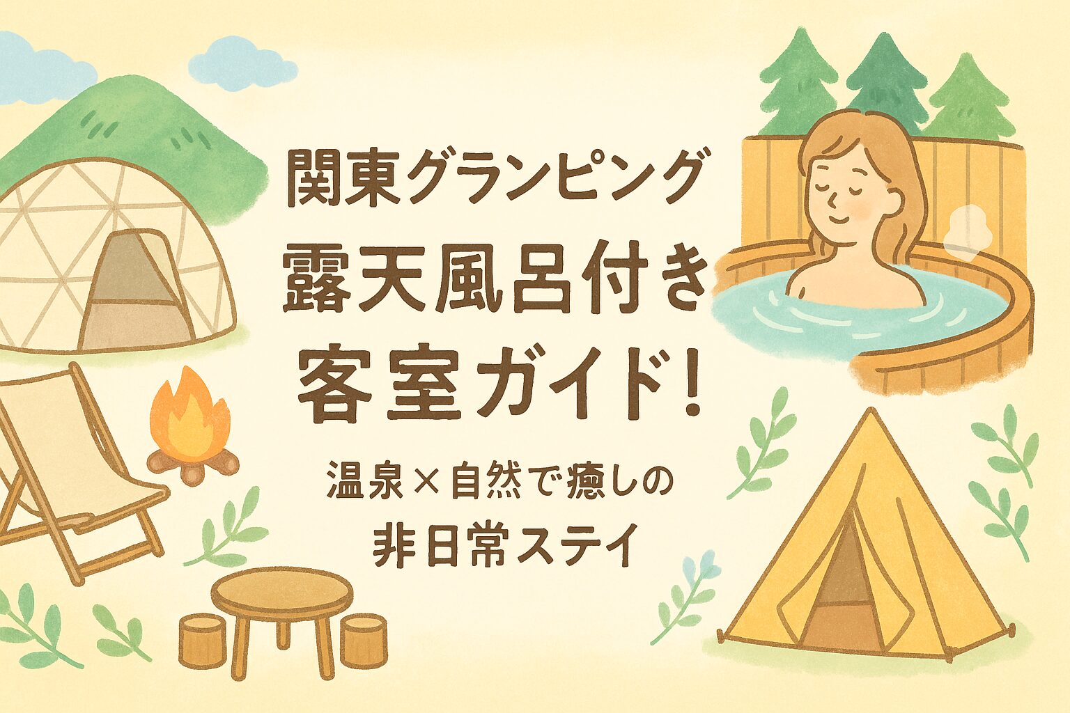 グランピング 露天風呂付き客室 関東