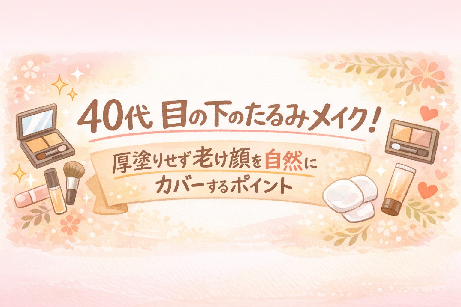 40 代 目の下 の たるみ メイク