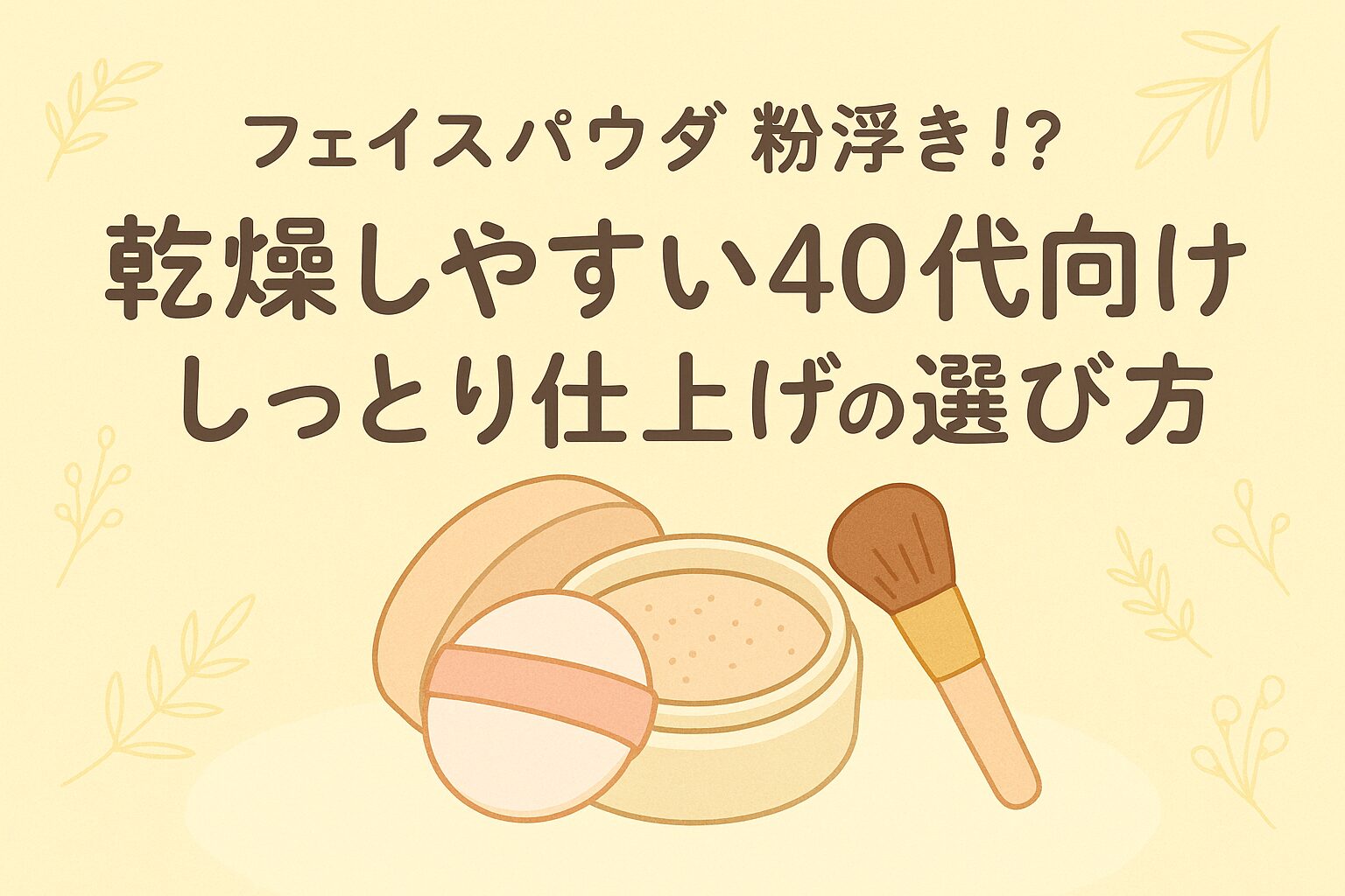 フェイス パウダー 粉 浮き