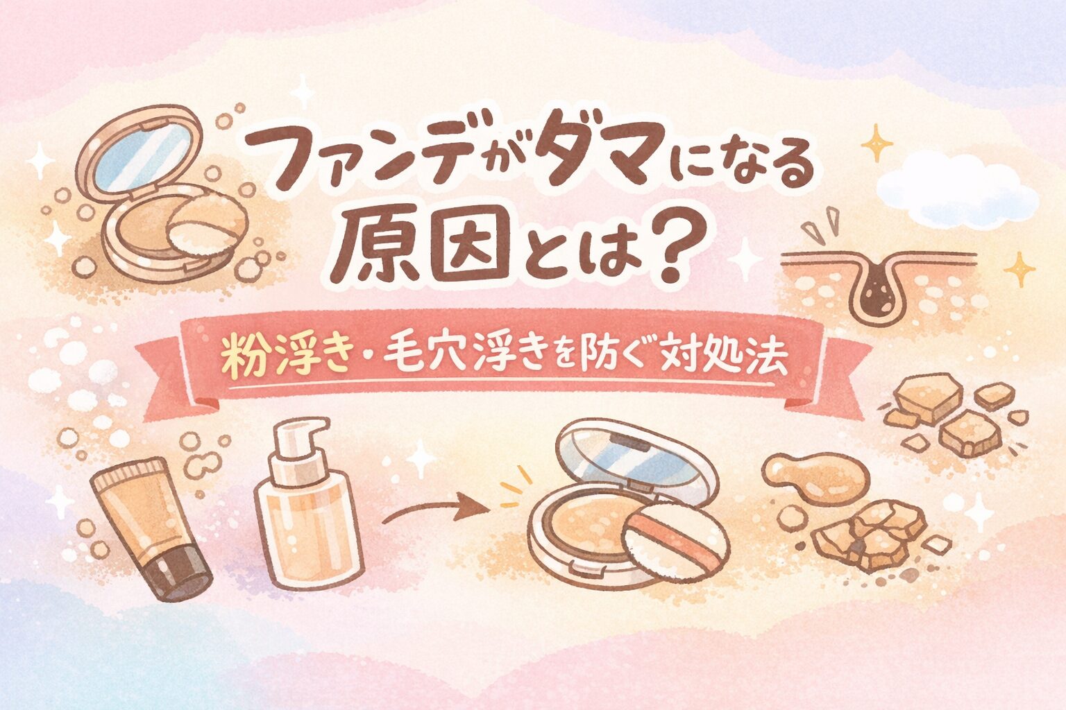 ファンデ ダマ に なる
