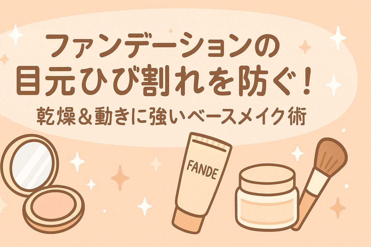 ファンデーション 目元 ひび割れ