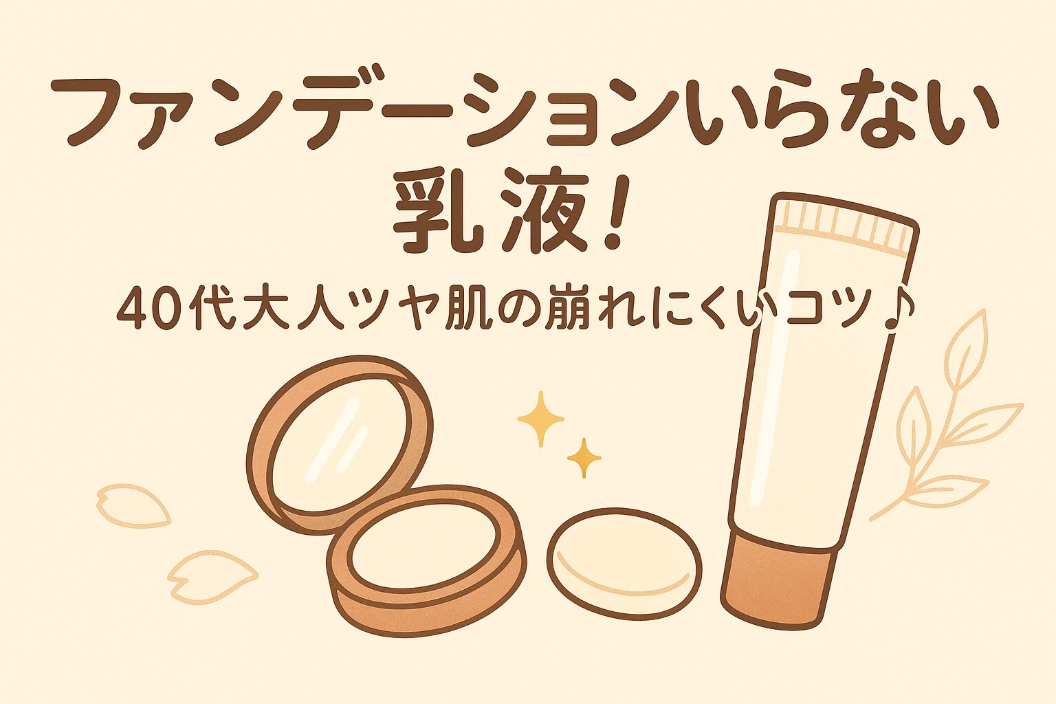 ファンデーション いらない 乳液