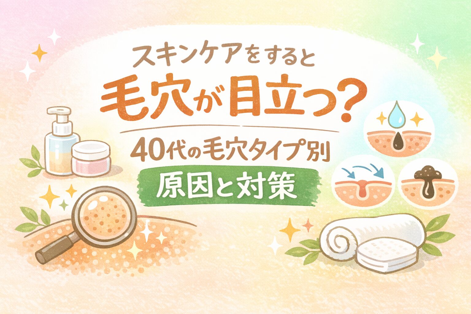 スキンケア を すると 毛穴 が 目立つ
