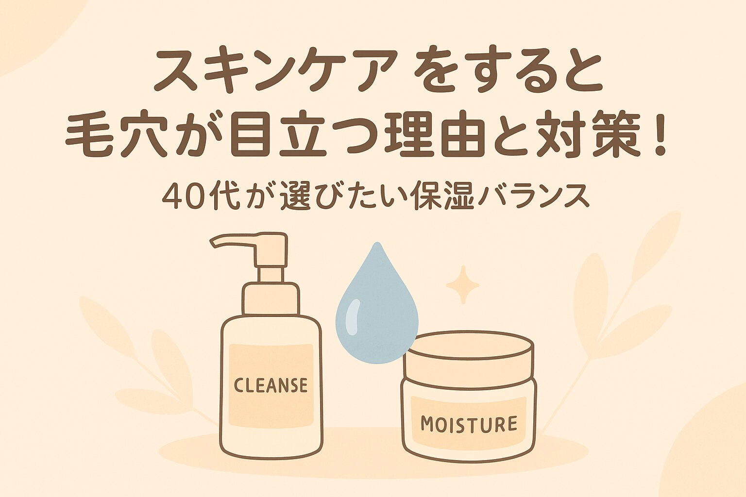 スキンケア を すると 毛穴 が 目立つ