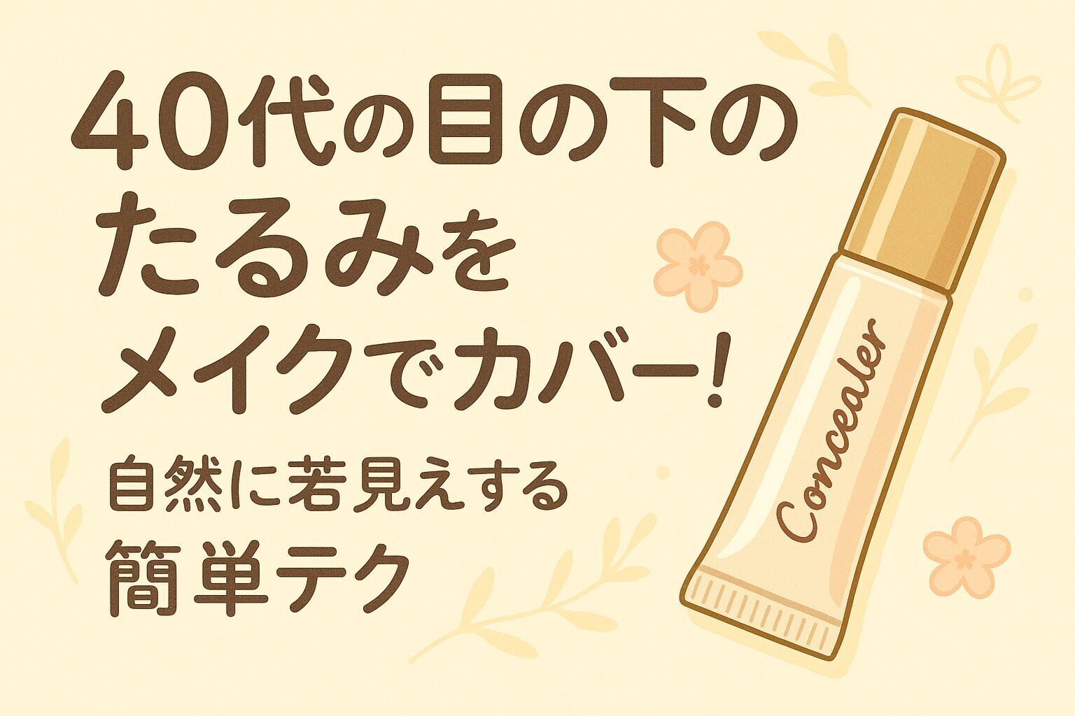40 代 目の下 の たるみ メイク